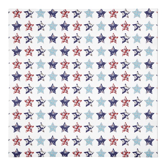 Floral Stars Cotton Twill Napkin